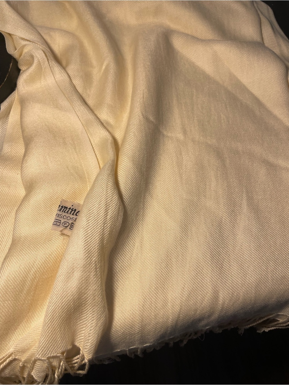 pashmina butter yellow Viscose Scarf Wrap